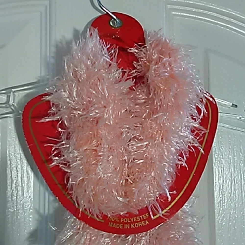 FINAL MARKDOWN Peach Tubular Stretchy Polyester Scarf (OS)